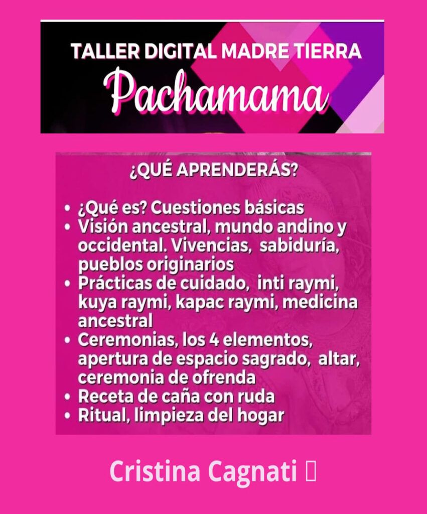 Taller digital Madre Tierra, Pachamama.