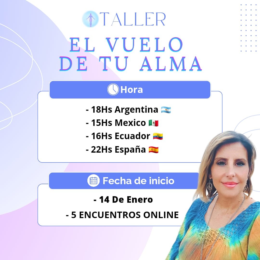 El Vuelo de tu Alma. Taller online.