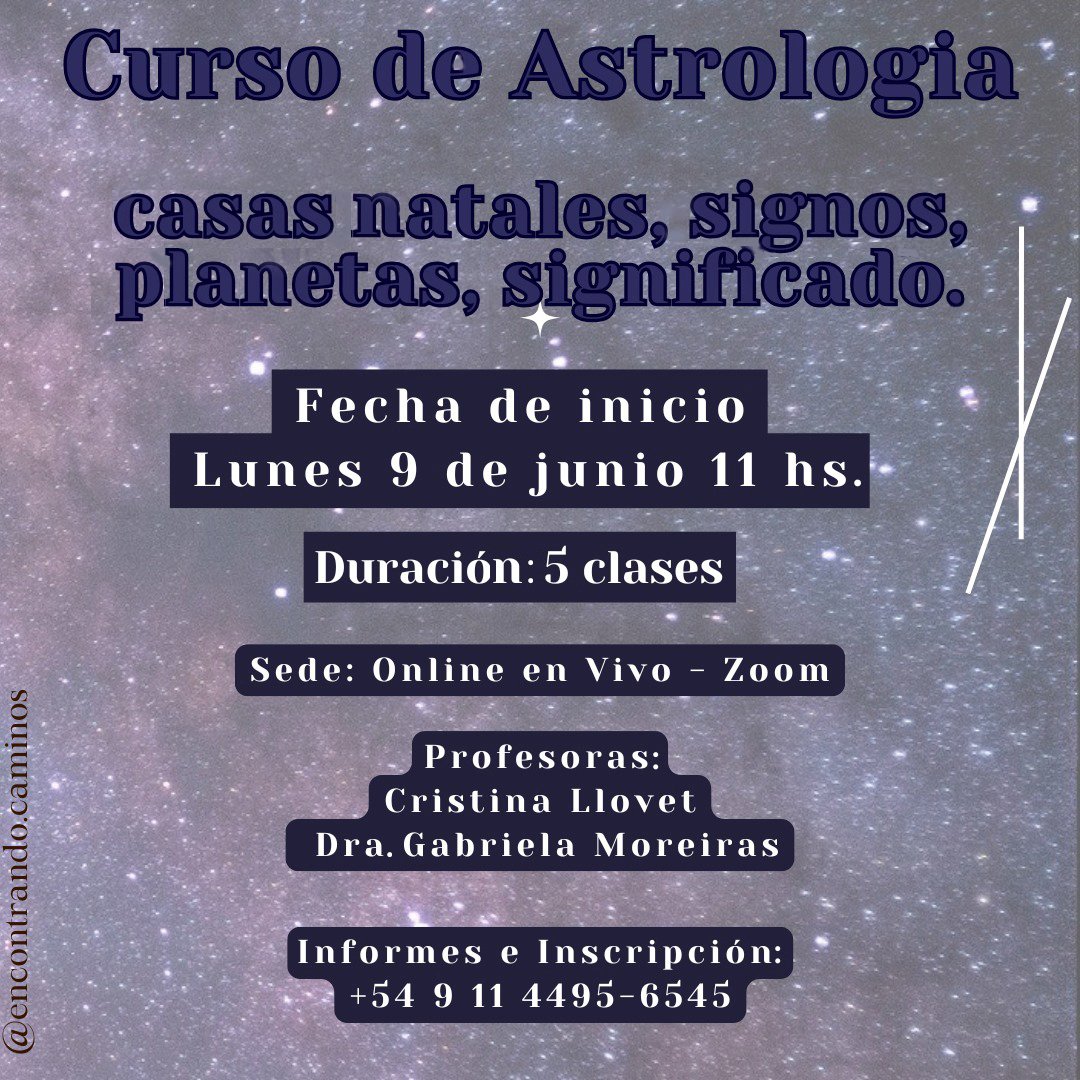 Masterclass de Astrología.