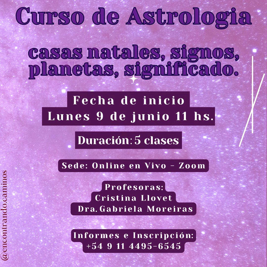 Masterclass de Astrología.